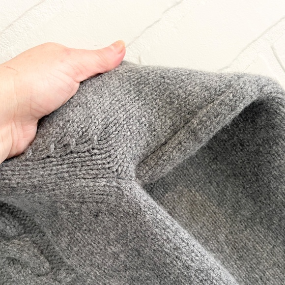 NWT Café Coton Paris Men’s Knit Sweater Turtleneck Chunky Cable Knit Lambswool M - Picture 8 of 16